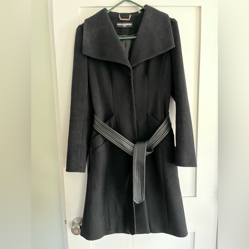 Karl Lagerfeld Long Wool Coat